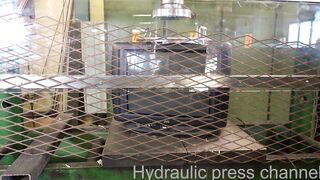 Hydraulic press channel trailer