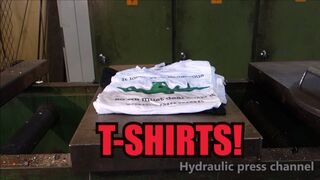 Doing laundry with hydraulic press and liquid nitrogen