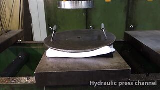 Doing laundry with hydraulic press and liquid nitrogen