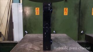 Crushing cable box with hydraulic press