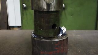 Crushing  Nokia 3310 with hydraulic press