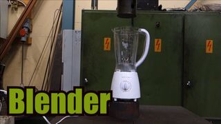 Can you crush blender or blend hydraulic press?