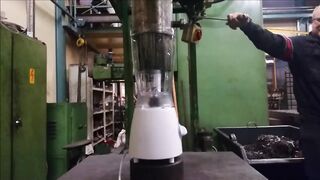 Can you crush blender or blend hydraulic press?