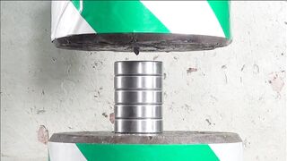 The most powerful hydraulic press vs the hardest steel