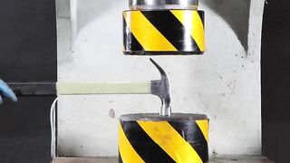 200 ton hydraulic press vs iron cone and wrench
