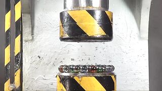 Ultra-thick tempered glass, glass ball vs hydraulic press