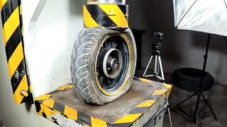 200 tons pressure vs giant tires, what will happen