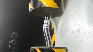 Hydraulic press vs steel rod, aluminum rod, copper rod, etc.