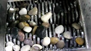 100 pebbles into the crusher, so cool