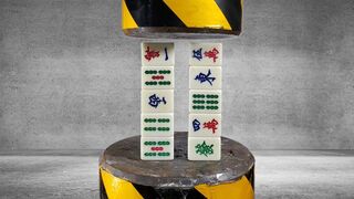 Mahjong challenges 200 tons of hydraulic pressure, will it be broken?