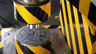 Can solid iron awl penetrate 200 tons of hydraulic pressure?