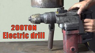 200 tons of hydraulic pressure, can crush the impact drill?
