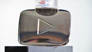 Silver Play Button vs Hydraulic Press and Gas Torch - 100 000 subscribers