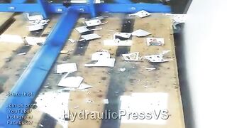 Paper Card Deck vs Hydraulic Press - Paper Card Explosion