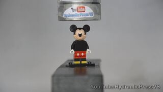 Lego Mickey Mouse vs Hydraulic Press - Disney Mystery Figure