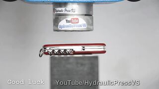 Swiss Army Knife vs Hydraulic Press - Victorinox