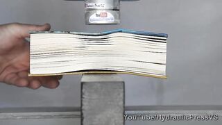 Big Book vs Hydraulic Press - How to turn a book back to wood. Part 2.