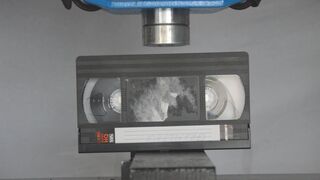 VHS Videotape Cassette vs Hydraulic Press - Better than BluRay