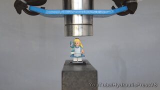 Disney LEGO Alice vs Hydraulic Press - Helping Alice Shrink
