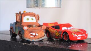 Cars 2 vs Hydraulic Press - Lightning McQueen & Mater