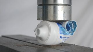 Toothpaste Tube vs Hydraulic Press - How to get the last toothpaste out