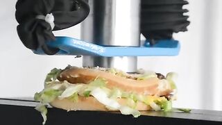 Big Mac vs Hydraulic Press