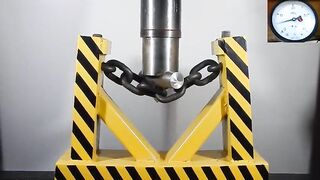 HYDRAULIC PRESS VS STRONG ANCHOR CHAIN
