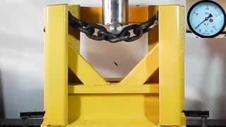 HYDRAULIC PRESS VS STRONG ANCHOR CHAIN