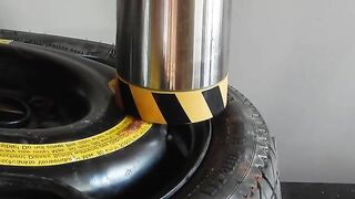 100 TON HYDRAULIC PRESS VS WHEEL