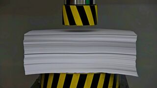 100 TONS PRESS VS 1000 SHEETS OF PAPER