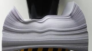 100 TONS PRESS VS 1000 SHEETS OF PAPER