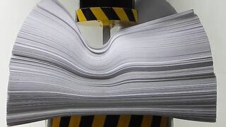 100 TONS PRESS VS 1000 SHEETS OF PAPER