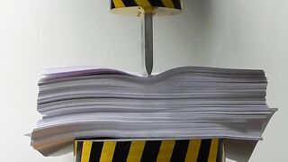 100 TONS PRESS VS 1000 SHEETS OF PAPER