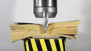 100 TON PRESS KNIFE vs CARDBOARD AND BOOK