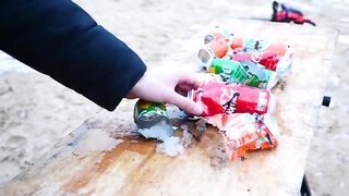 Experiment: Chainsaw vs Coca Cola