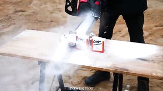 Experiment: Chainsaw vs Coca Cola