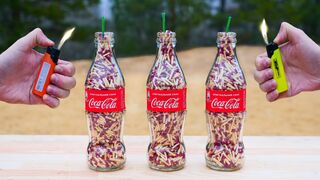 Experiment: Matches in Glass Bottles Coca-Cola