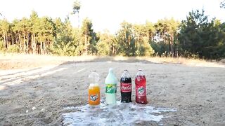 Experiment: Cola and Mentos vs Watermelon