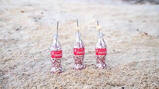 Coca Cola and Mentos vs Balloons