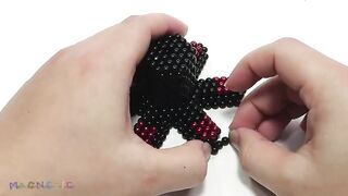 Pewdiepie Minecraft Vs Monster Magnets | Make Pewdiepie with Magnetic Balls