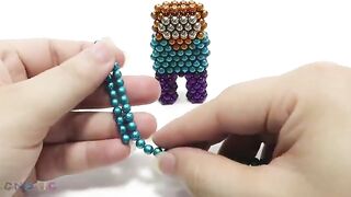 Among Us with Minecraft & Magnetic Balls ( Stop Motion)