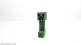 Minecraft Steve Vs Monster Magnets Vs Creeper (Stop Motion)
