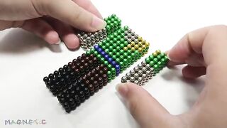 Monster Magnets Vs Minecraft Steve, Alex, Zombie, Pigman | DIY with Magnetic Balls