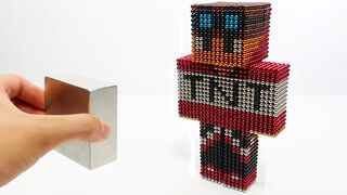 Monster Magnets vs Minecraft Steve with TNT Skin