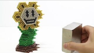 Monster Magnets Vs Flowey Undertale | DIY Flowey Undertale With Magnetic Balls