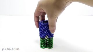 Monster Magnets Vs Roblox Noob | DIY Roblox Noob With Magnetic Balls