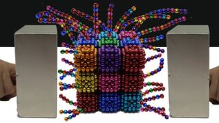 Rainbow Cube Magnetic Balls Vs Double Monster Magnet | Magnet Satisfaction 200%