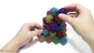 Magnetic CUBE - How To Make Rainbow Cube With Magnetic Balls | Magnet Satisfaciton