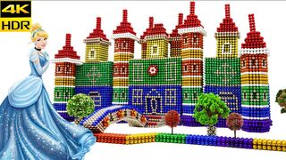 Cinderella's Fairytale Castle from magnets  | Disney Princess | Top 10 Magnetics (ASMR)