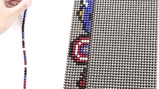Nanodots Captain America from Magnetic Balls | Pixel Art | Top 10 Magnetics